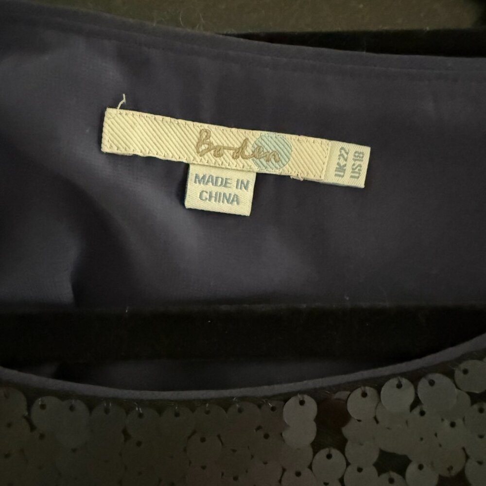 Boden Sequin Flutter Top - image 2